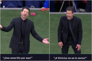 不满曼萨诺对马竞出黄牌！西蒙尼：你不敢对维尼修斯掏牌